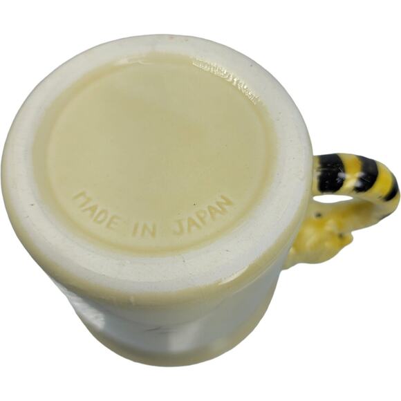 1979 Tiger Handle Coffee Mug Vintage Cup Made in Japan Tan Yellow Brown Cat - Picture 6 of 6